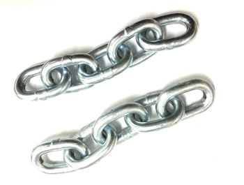 Picture of 3/8" Proof Coil Chain: (2 Lengths of Chain, Each at 5 Links Long)