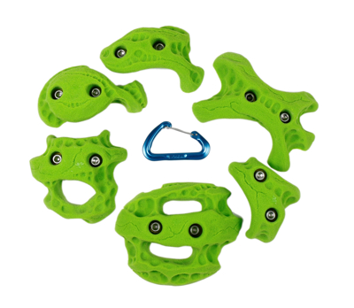 Picture of 2 Bolt Playground Climbing Holds - Limestone - 6 Pack
