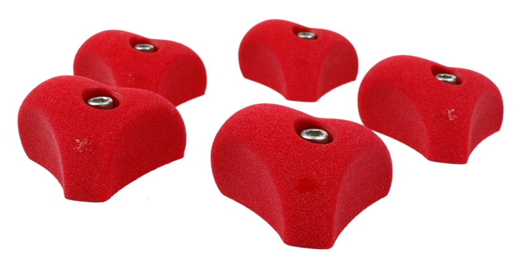 Picture of 5 Heart Mini Jugs (Bolt-On)