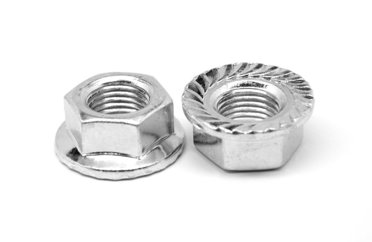 Picture of 3/8"-16 Zinc Serrated Flange Nut