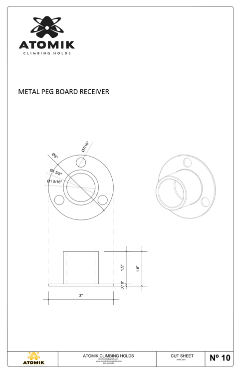 Picture of Metal Peg Board Receiver