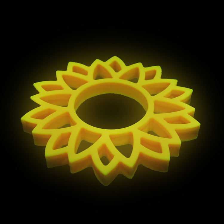 Picture of DEAL OF THE DAY Glow in the Dark Sun Flower Stepping Stone (One Only)