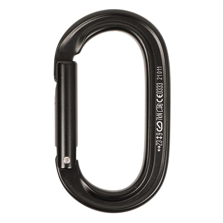 Picture of Aluminum Black Oval Carabiner