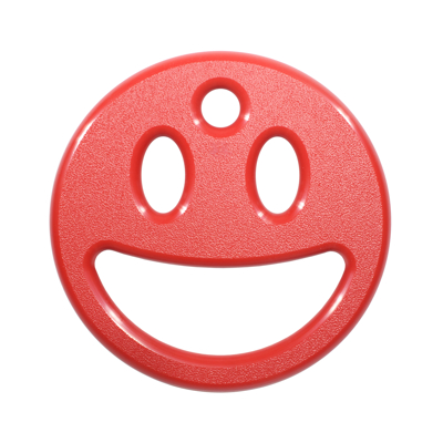 Picture of DEAL OF THE DAY Happy Face (Red HDPE)