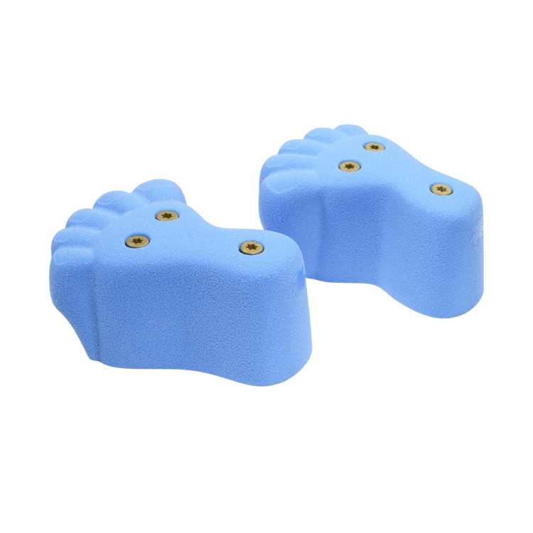Picture of DEAL OF THE DAY 2 Pack Foot Shaped Climbing Holds (Screw-On) - BLUE