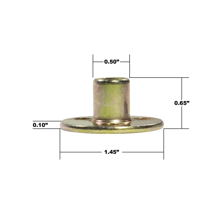 Picture of T-nut INDUSTRIAL Round Base (Zinc)