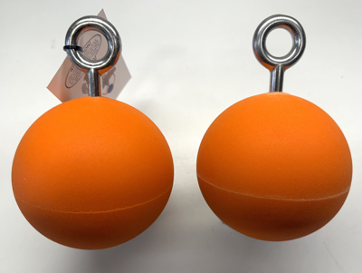 Picture of DEAL OF THE DAY 4-1/2" Large Hanging Ninja Balls (Set of 2) ORANGE