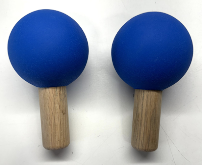 Picture of DEAL OF THE DAY Peg Board Balls / Balls 3.5" (Set of 2) FLUORESENT MEDIUM BLUE