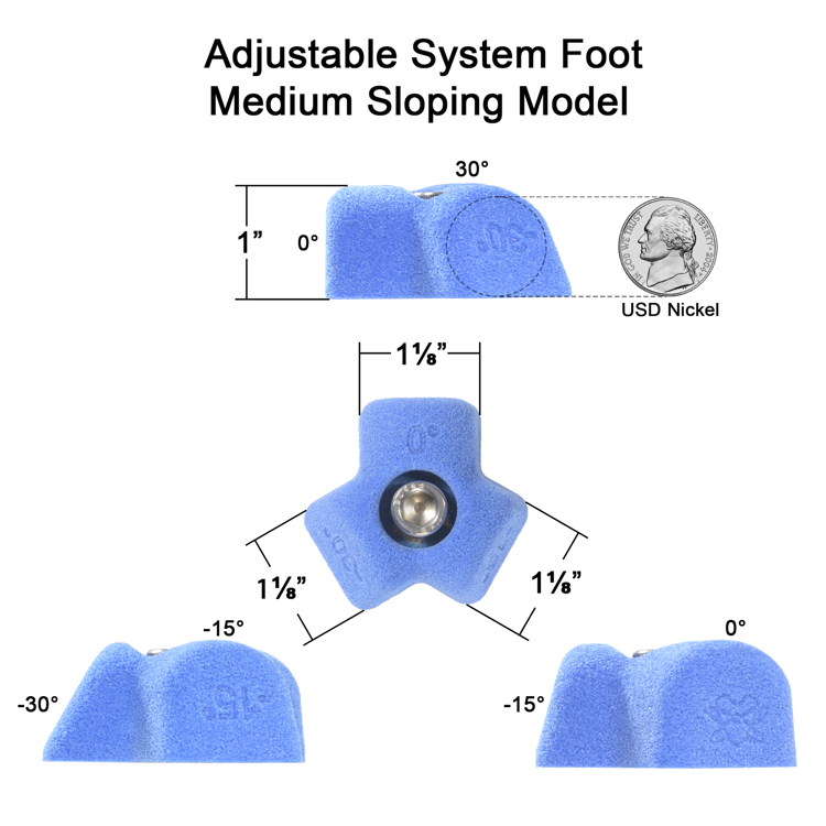 Picture of Adjustable System Footholds (Bolt-On) (Set of 2)