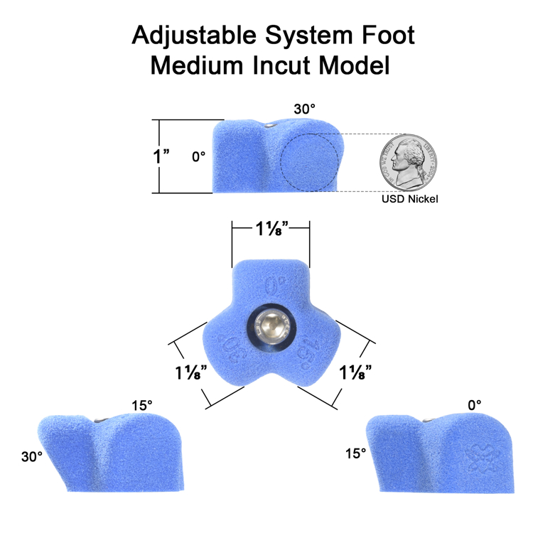 Picture of Adjustable System Footholds Sampler Pack (Bolt-On) (Set of 6)