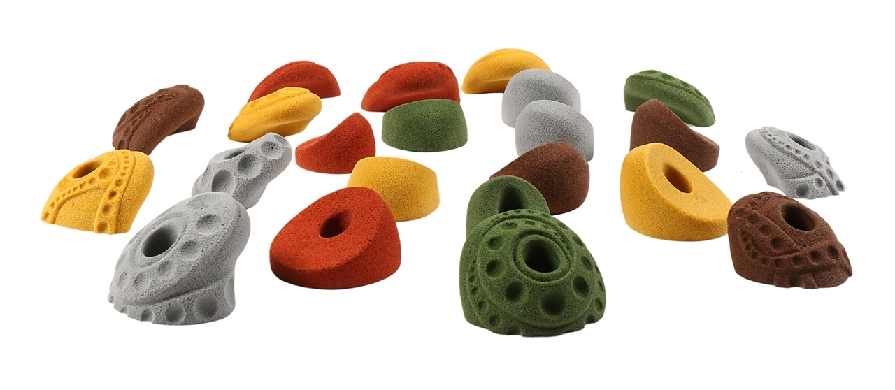 DEAL OF THE DAY 22 Pack BRIGHT TONES 1 Atomik Climbing Holds