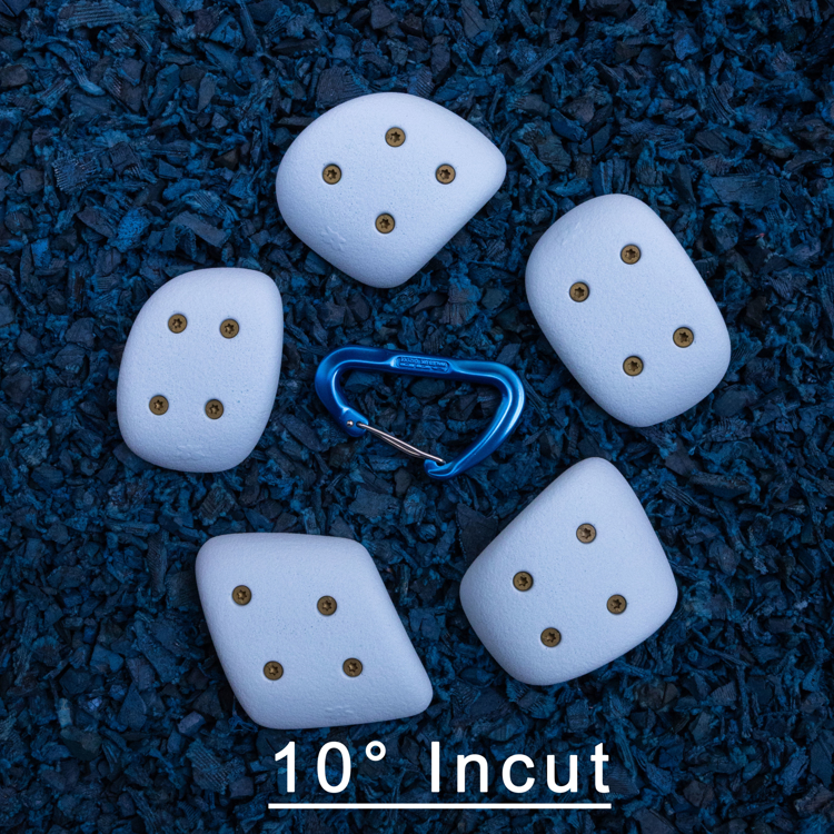 Picture of Deal of the Day 5 Medium Low-Profile Pinches (Screw-on) - 10° Incut - Extra Light Blue