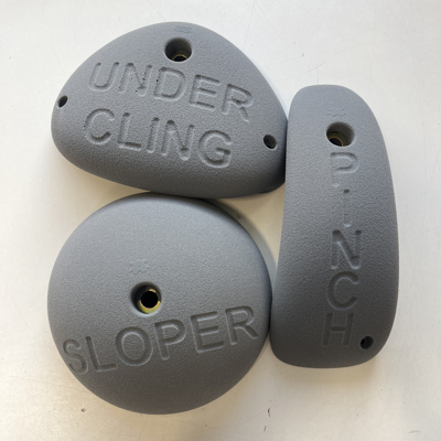 Picture of 3 Pack Educational Climbing Holds - Gray