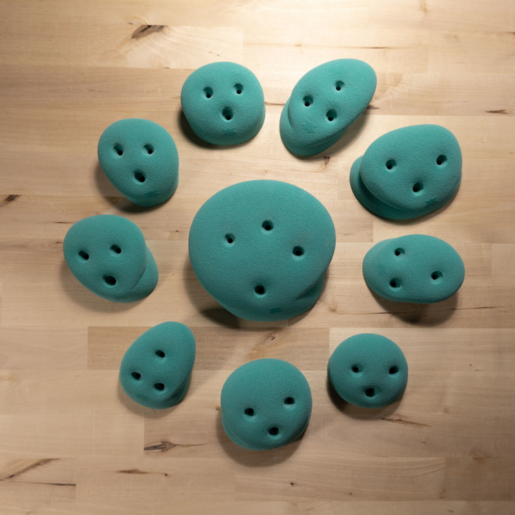 Picture of DOD 10 Variety-Sized Simple Mini Jugs (Screw-On) - Teal